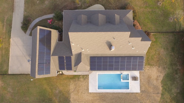 Solar Panels Overhead